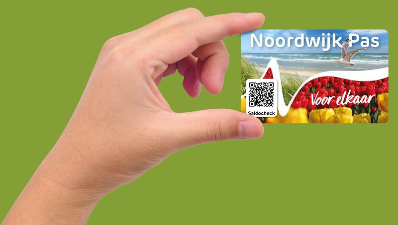 Noordwijk Pas Cadeaukaart Groen Achtergrond